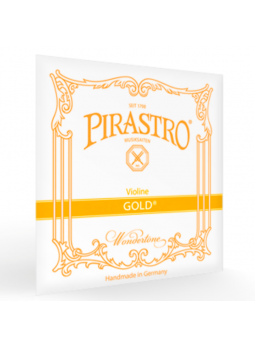 Gold violin strings